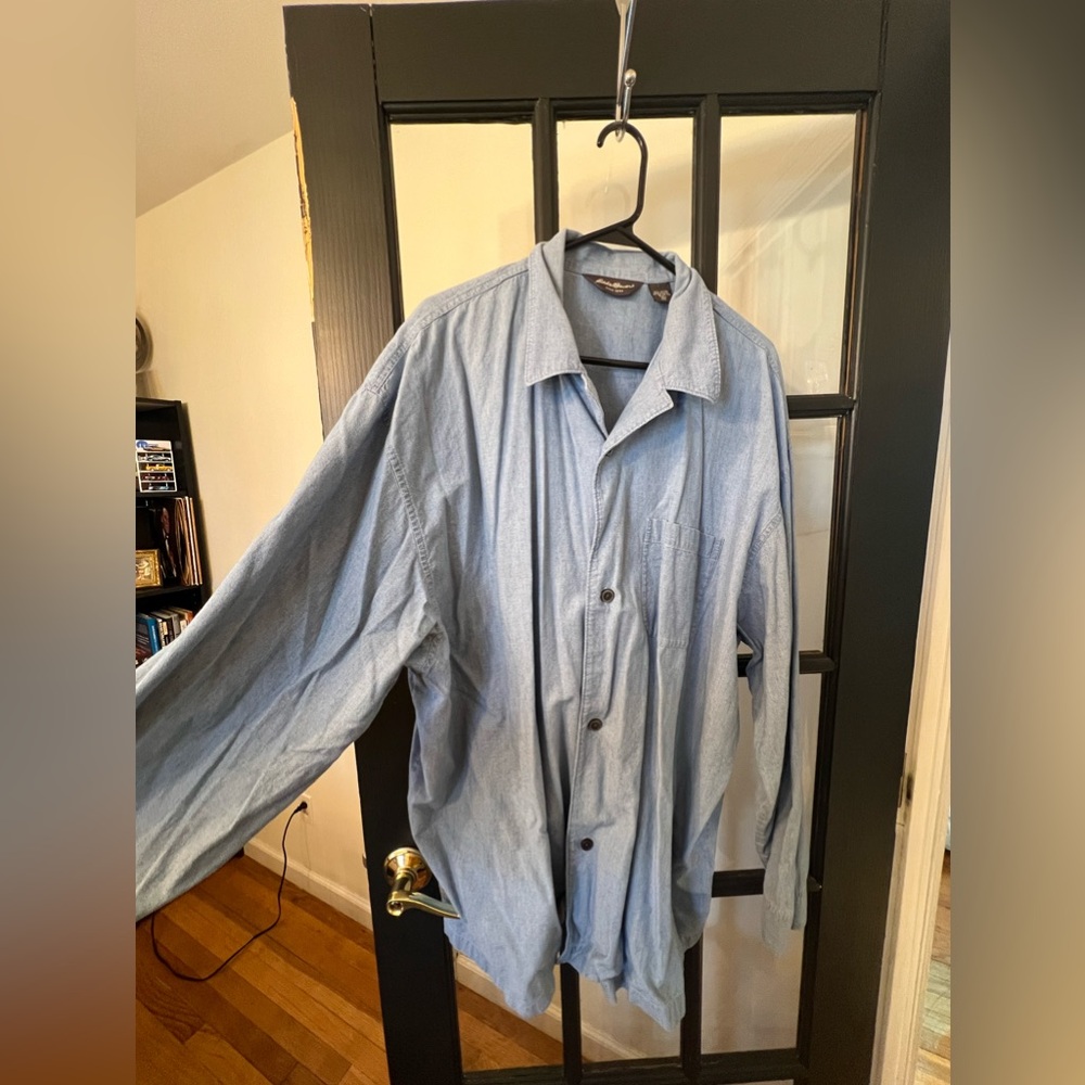 Eddie bauer light blue button down size xxl